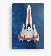 Battlestar Glactica Pop Art / Minimal Viper Metallbild