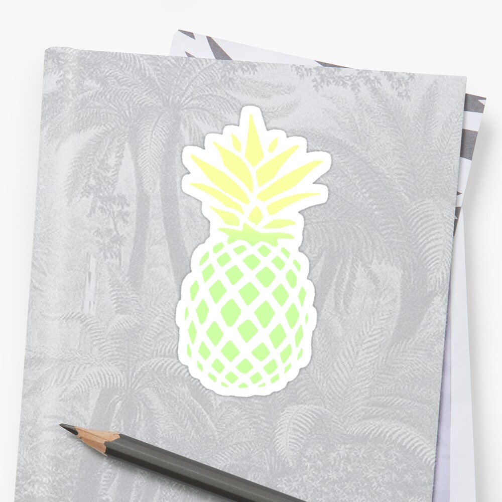 Yellow Green Sticker By Blible Redbubble