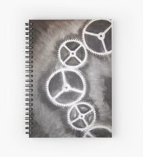 Charcoal Gears Spiral Notebook