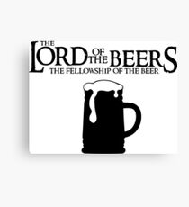 Lord of the Beers - Fellowship of the Beer Canvas Print