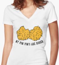 Cheerleader POM POMs Women's Fitted V-Neck T-Shirt