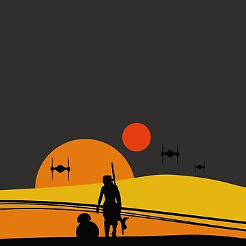 Artwork thumbnail, Tatooine Colorful Sunset by yellowmadcat