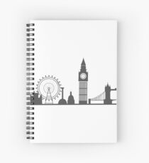 London Cityscape Spiral Notebook