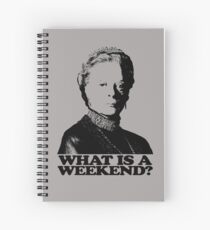 Downton Abbey What Is A Weekend Tshirt Spiral Notebook