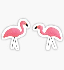 Summer Flamingos and Party Lights Sticker