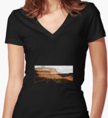 Vermillion Cliffs Women's Fitted V-Neck T-Shirt
