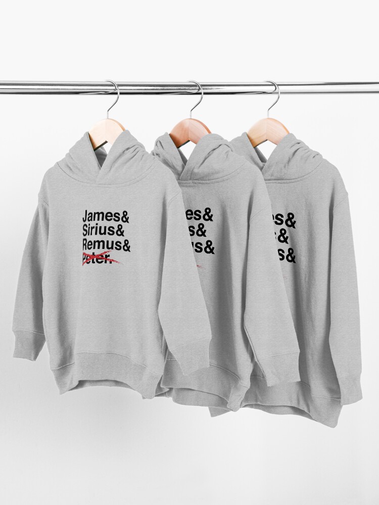 Alternate view of James & Sirius & Remus & X. Toddler Pullover Hoodie