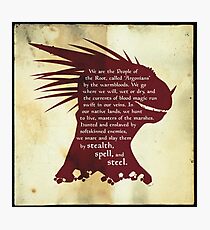 ES: Who are the Argonians? Photographic Print