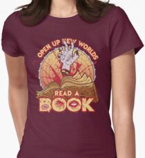 Lies ein verdammtes Buch Tailliertes T-Shirt für Frauen