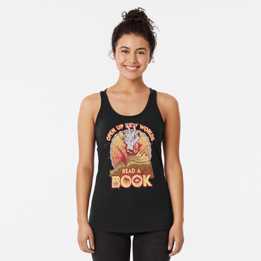Read a Damn'd Book Racerback Tank Top