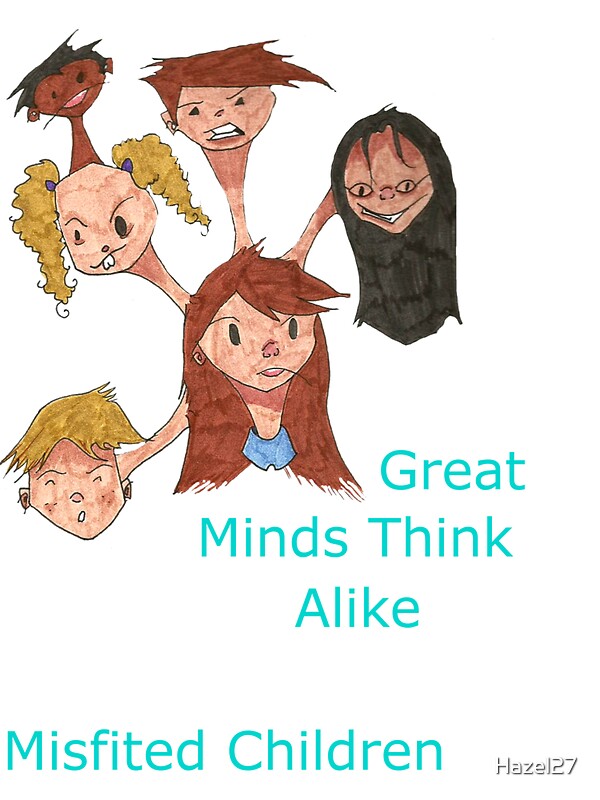 "Great minds think alike" Stickers by Hazel27 Redbubble