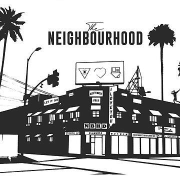 the neighbourhood neighborhood Sticker for Sale by Jacob Conner