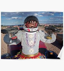 Astronaut Spring Shoes Poster