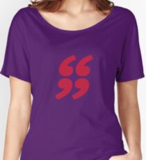QUOTATION MARK Women's Relaxed Fit T-Shirt