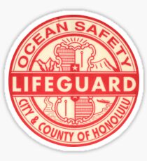 Hawaii Lifeguard Logo Sticker