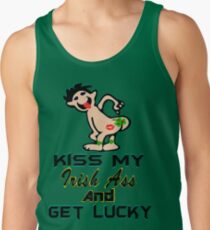 ★ټKiss My Irish Ass and Get Lucky Hilarious Clothing & Stickersټ★ Men's Tank Top
