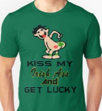 ★ټKiss My Irish Ass and Get Lucky Hilarious Clothing & Stickersټ★ Unisex T-Shirt