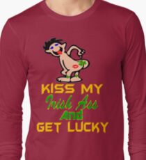 ★ټKiss My Irish Ass and Get Lucky Hilarious Clothing & Stickersټ★ Long Sleeve T-Shirt