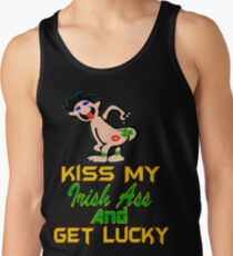 ★ټKiss My Irish Ass and Get Lucky Hilarious Clothing & Stickersټ★ Men's Tank Top