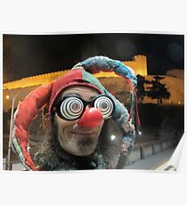 Jester at Skopje castle Poster