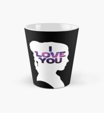 Star Wars Leia 'I Love You' White Silhouette Couple Tee Tall Mug