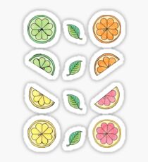 Citrus Ditzy Mini Sticker