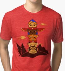 64bit Totem Pole Tri-blend T-Shirt