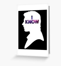 Star Wars Han 'I Know' White Silhouette Couple Tee Greeting Card