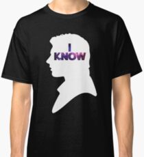 Star Wars Han 'I Know' White Silhouette Couple Tee Classic T-Shirt
