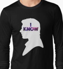 Star Wars Han 'I Know' White Silhouette Couple Tee Long Sleeve T-Shirt