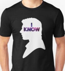 Star Wars Han 'I Know' White Silhouette Couple Tee Unisex T-Shirt