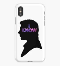 Star Wars Han 'I Know' Black Silhouette Couple Tee iPhone Case/Skin