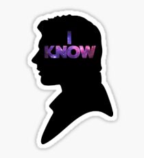 Star Wars Han 'I Know' Black Silhouette Couple Tee Sticker