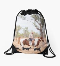 Mustering Time Drawstring Bag