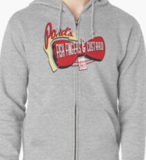 Fish Fingers & Custard Zipped Hoodie