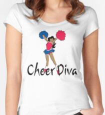 Cheer Diva Women's Fitted Scoop T-Shirt