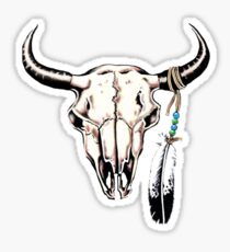 Cattle Skull T-Shirt Sticker