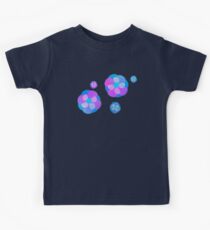 Retro-Purple Flowers Kids Tee