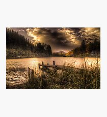 Loch Ard sunset Photographic Print