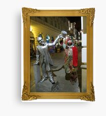 Busker in Slovakia Canvas Print
