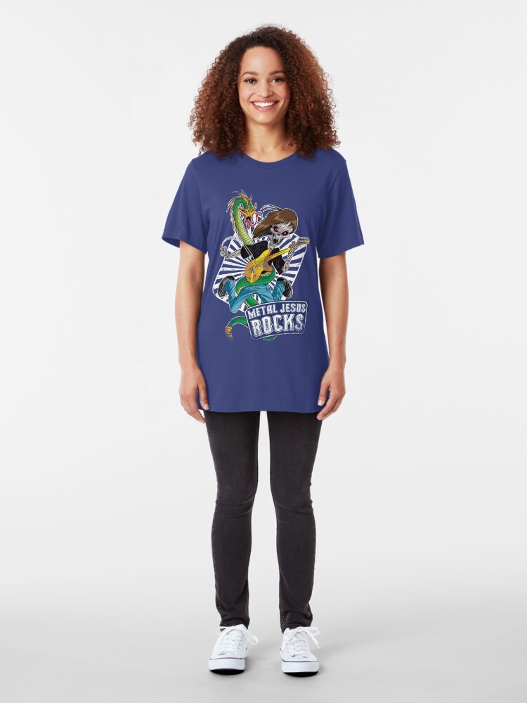 Alternate view of Rock n Roll Destroyer - MJR Slim Fit T-Shirt