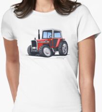 Massey Ferguson 590 Tractor Women's Fitted T-Shirt