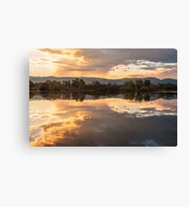 Sawhill Reflections - Colorado Sunset Canvas Print