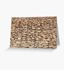 wall of gabions Greeting Card