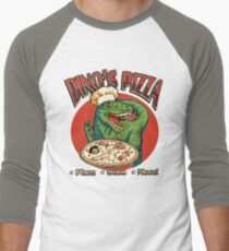 Dino's Pizza Men's Baseball ¾ T-Shirt
