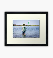Knee Deep Fishing Framed Print