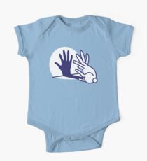 hand shadow rabbit One Piece - Short Sleeve