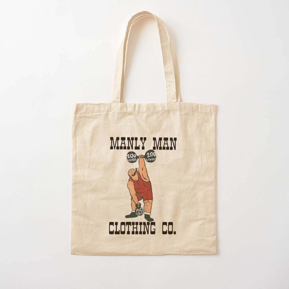 manly tote bag