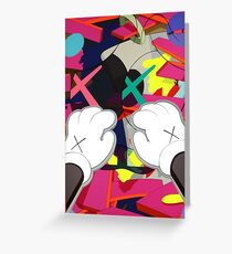 Kaws Paws Greeting Card