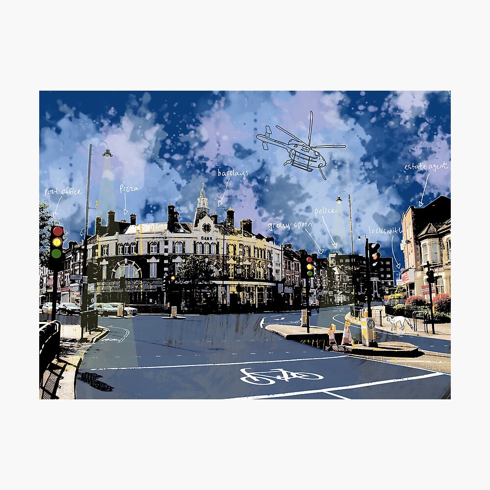 "Amen Corner, Tooting, SW17, London" Photographic Print by zuluspice